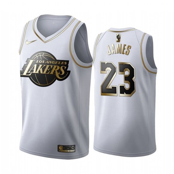 lebron james gold jersey